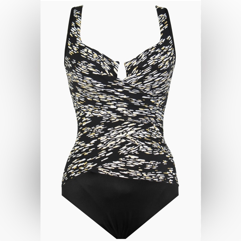 Miraclesuit Layered Escape One Piece in Zara Dazzle Size 10 New